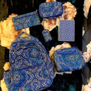 Vera Bradley campus backpack back to school set